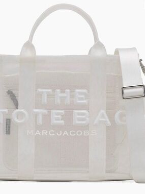 Marc Jacobs The Tote Bag - White Mesh Transparent